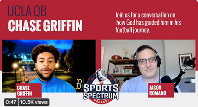 Chase Griffin Discusses Faith and Football on Sports Spectrum (Podcast)